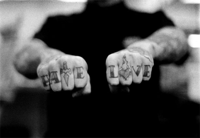 LOVE HATE TATTOO