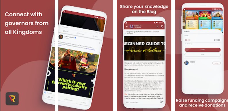 Rokverse Rise Of Kingdoms Social Network Companion App Screenshot